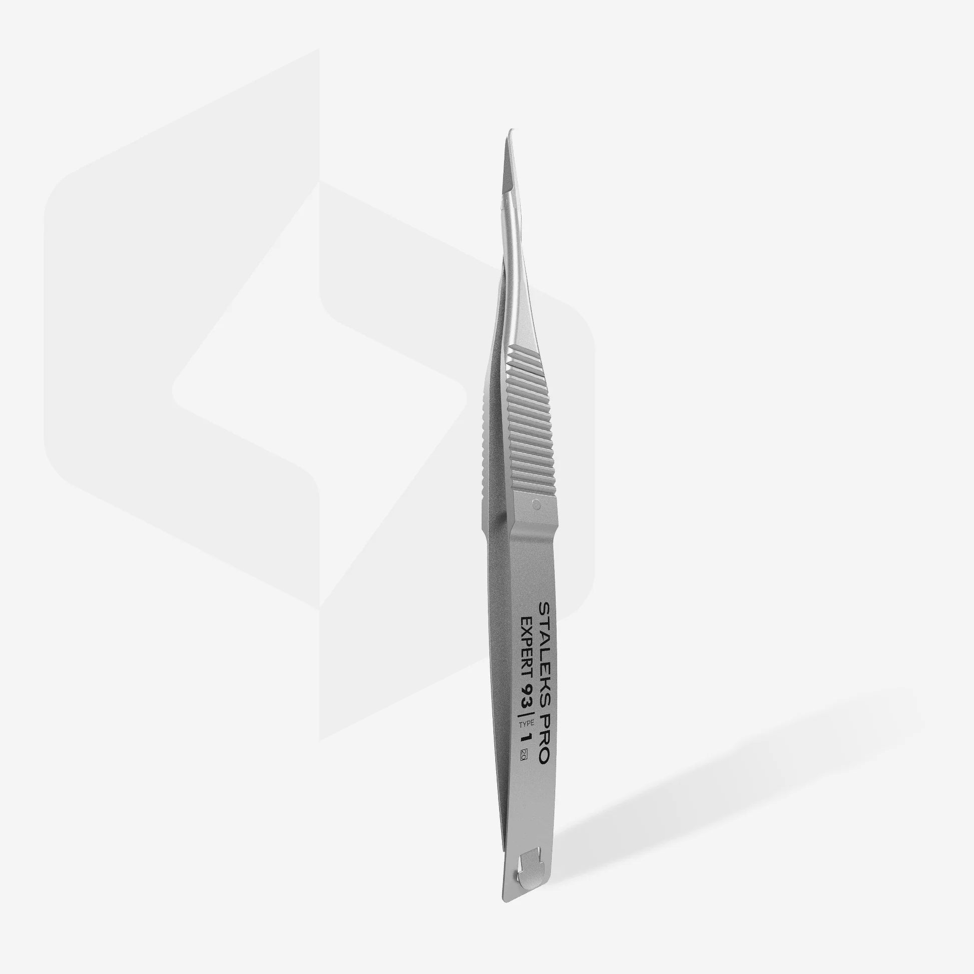 93 TYPE 1 Tweezers professionnels pour cuticules avec crochet - STALEKS