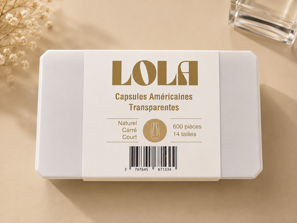 Capsules Américaines Transparentes - Naturel Carré - LOLA