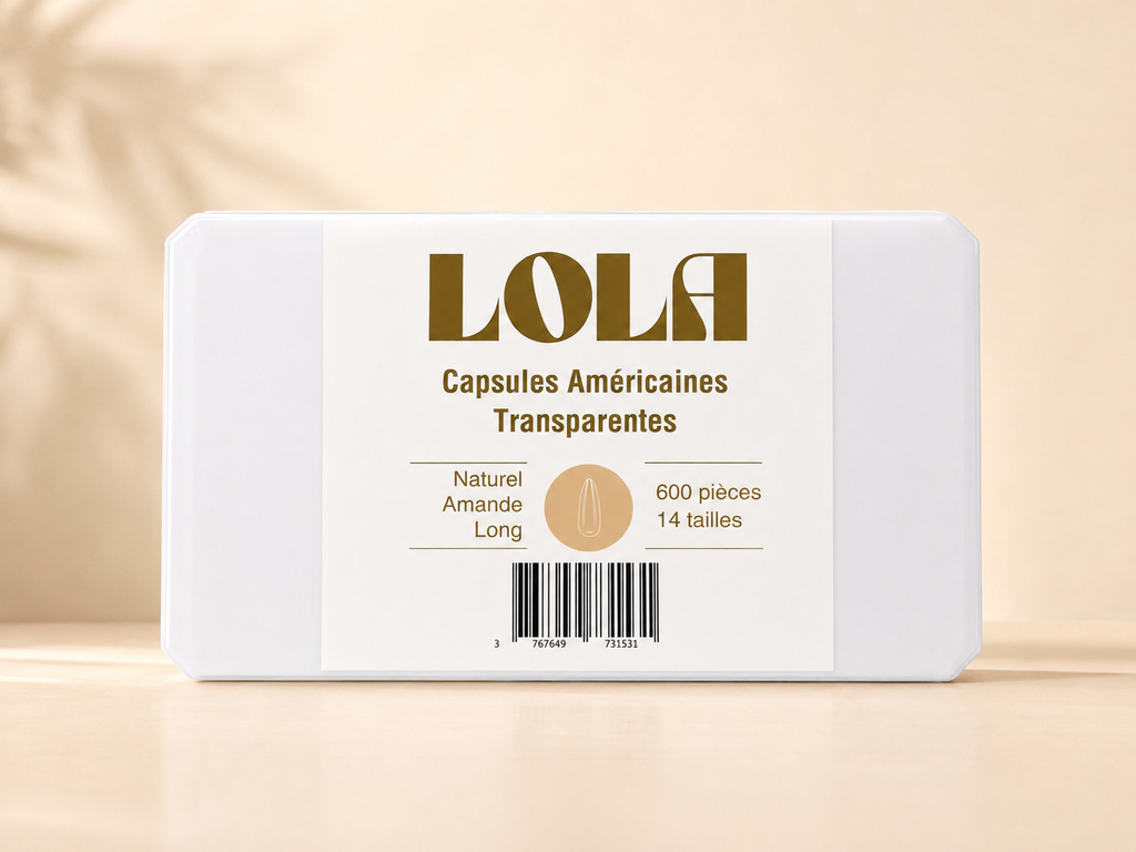 Capsules Américaines Transparentes - Naturel Amande - LOLA