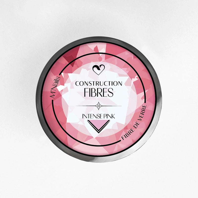Gel de Construction Fibres Intense Pink 15ml - M'NAILS