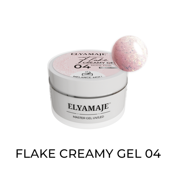 04 Nude Pink 20ml - Flake Creamy Gel ELYAMAJE
