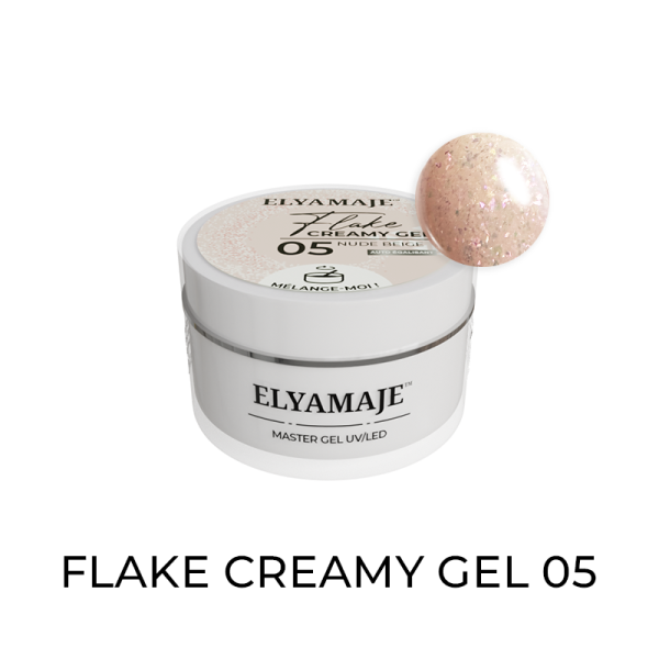 05 Nude Beige 20ml - Flake Creamy Gel ELYAMAJE