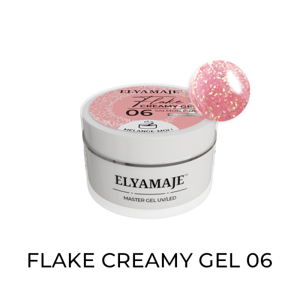 06 Salmon Pink 20ml - Flake Creamy Gel ELYAMAJE