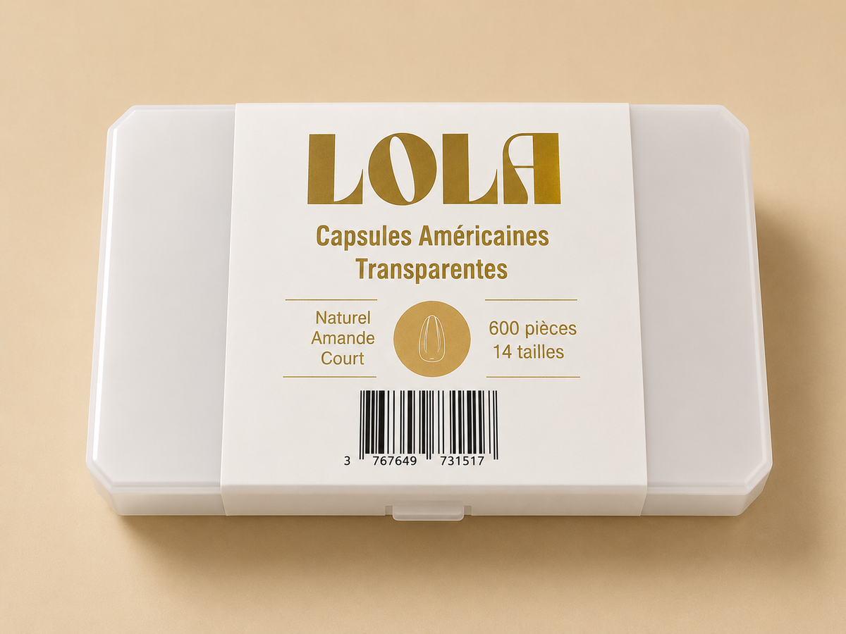 Capsules Américaines Transparentes - Naturel Amande - LOLA