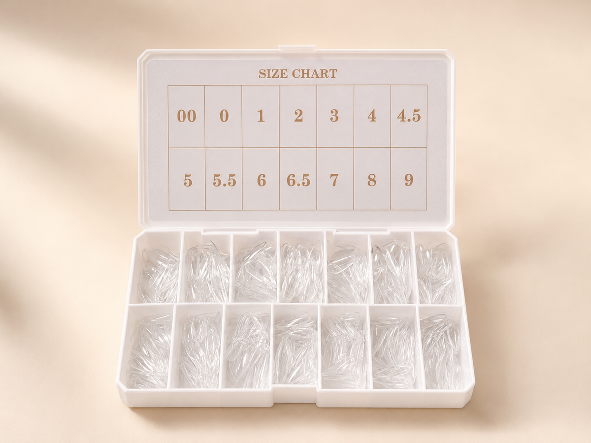 Capsules Américaines Transparentes - Naturel Stiletto - LOLA