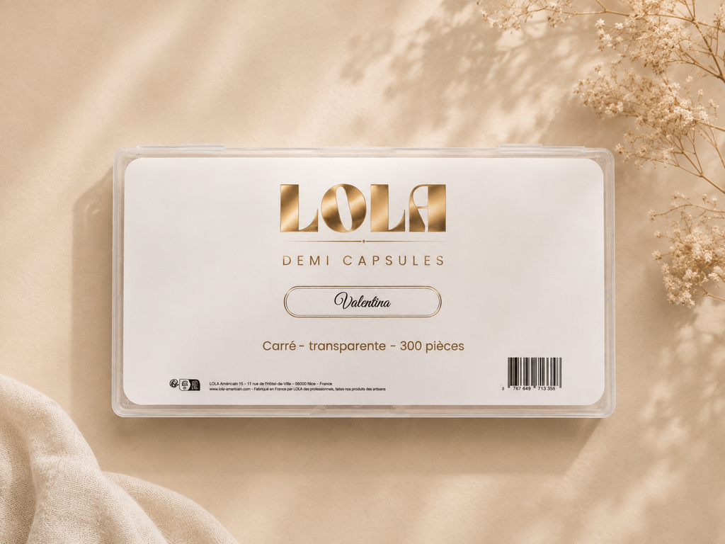 Demi-capsules VALENTINA – Carrées transparentes – 300 pièces