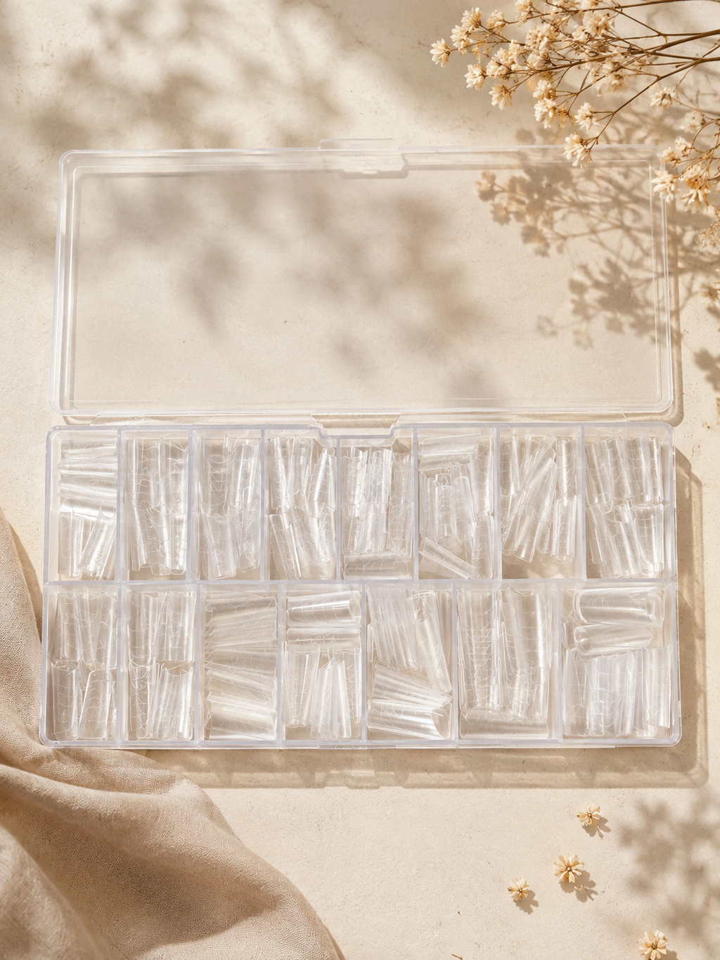 Demi-capsules VALENTINA – Carrées transparentes – 300 pièces