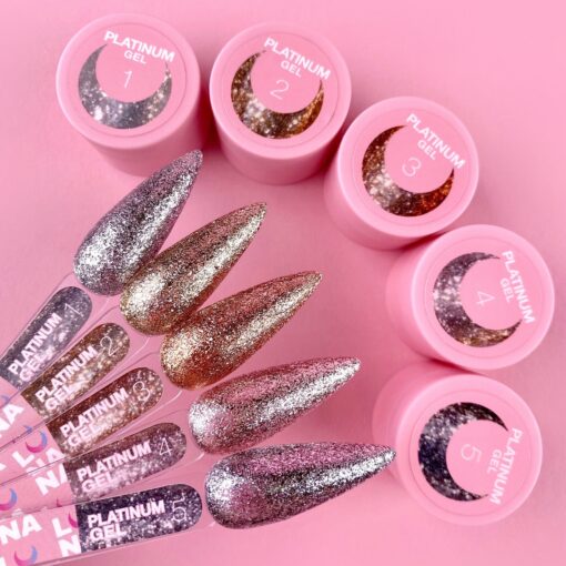 Gel Paint Glitter Platinum N°5 Luna - LUNAMOON