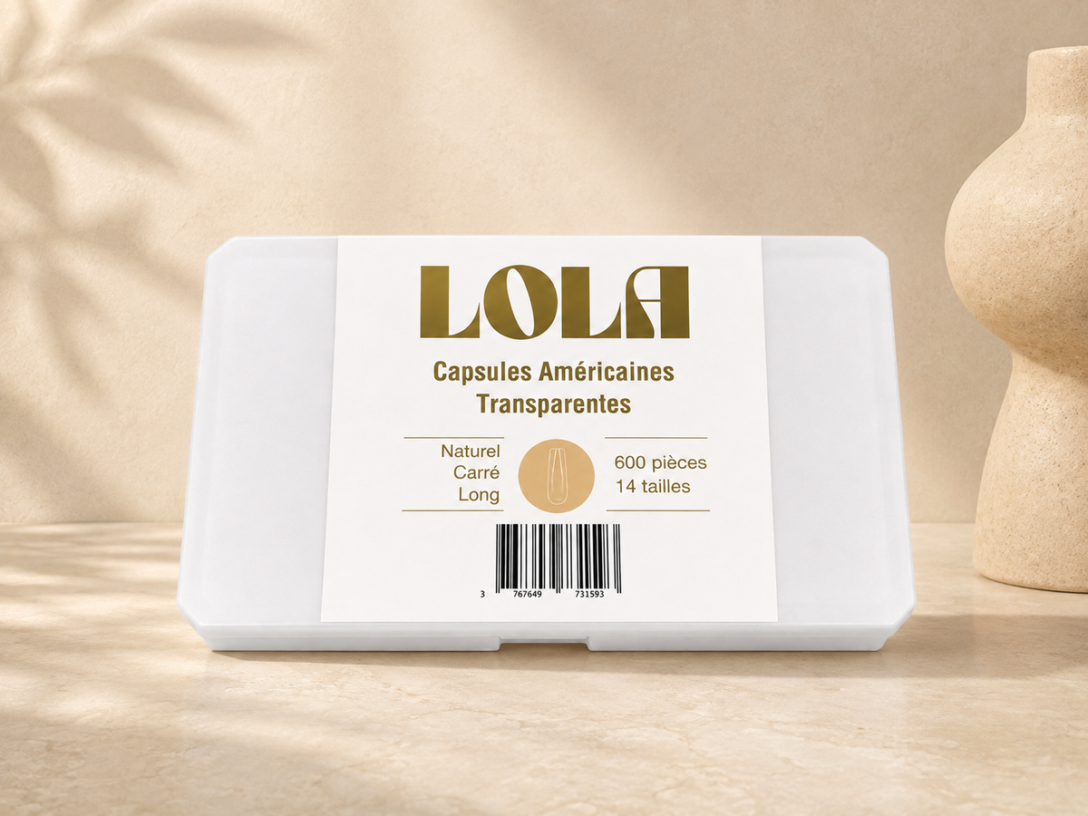 Capsules Américaines Transparentes - Naturel Carré - LOLA