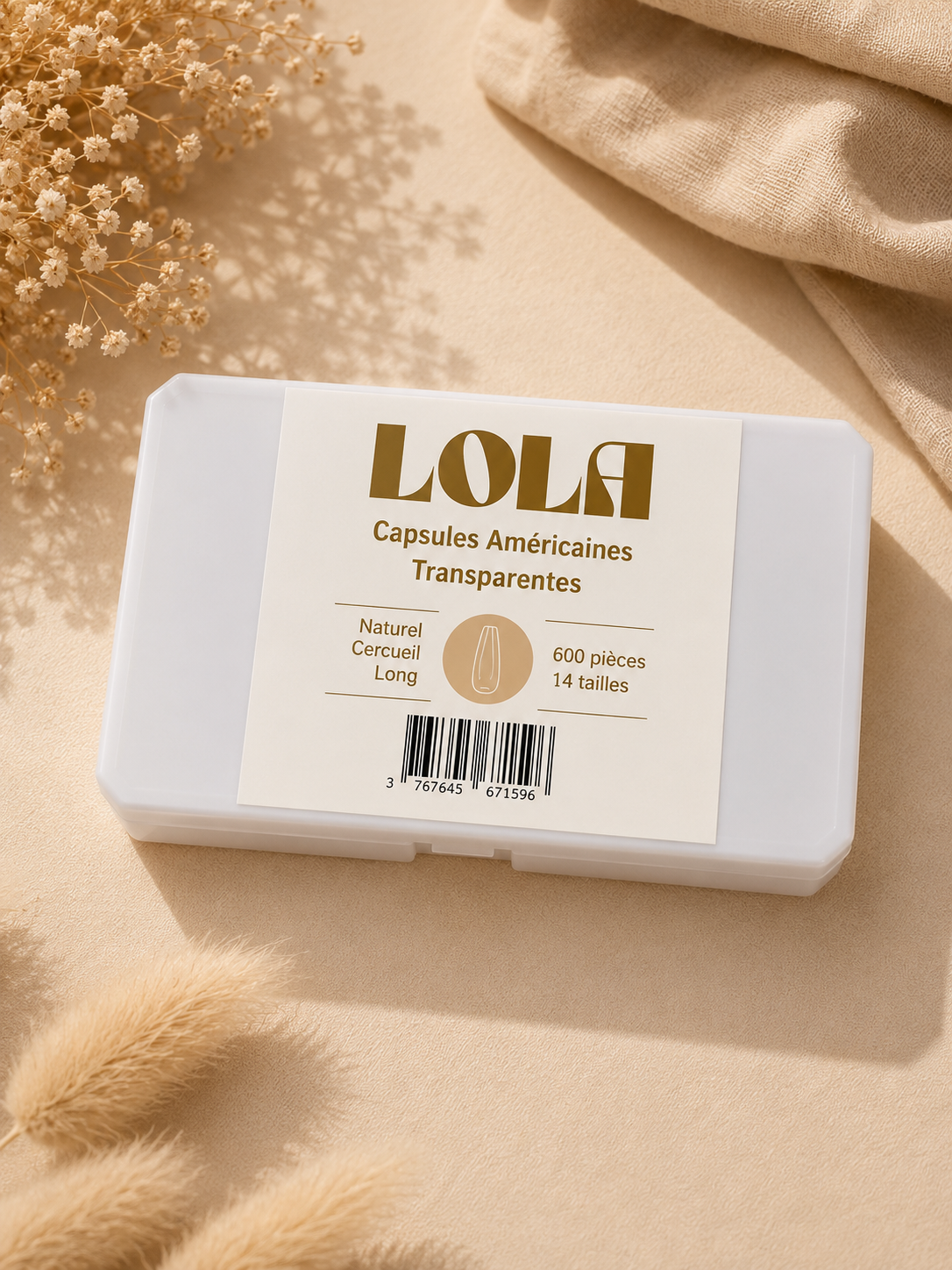 Capsules Américaines Transparentes - Naturel Cercueil - LOLA