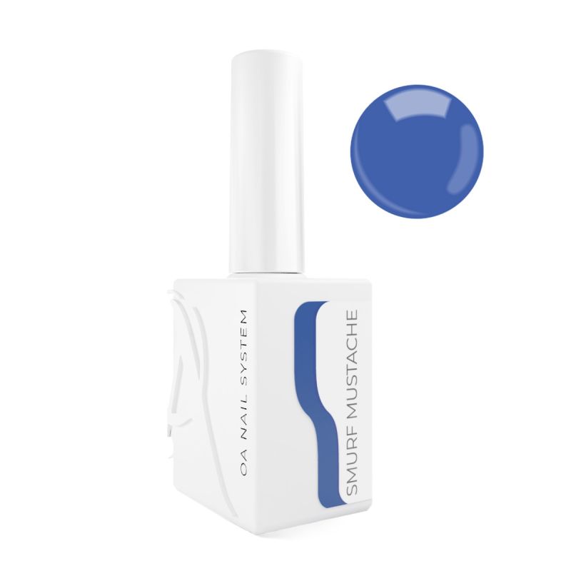 Smurf mustache - OA nails system